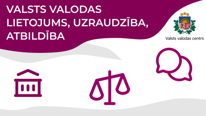 Valsts valodas lietojums, uzraudzība, atbildība