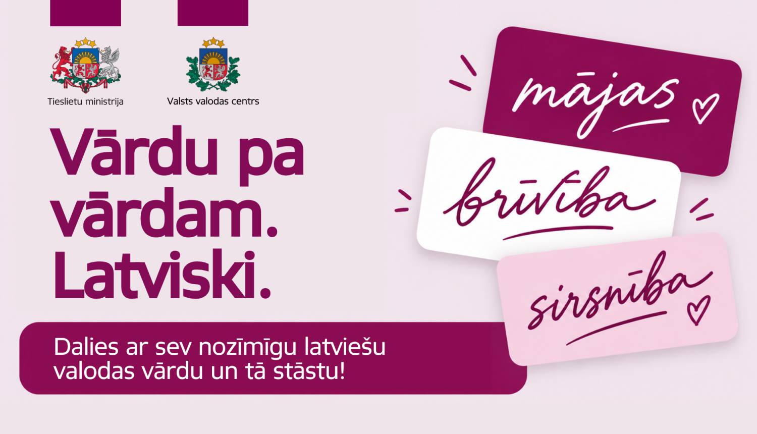 Titulbilde: Vārdu pa vārdam Latviski.